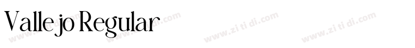 Vallejo Regular字体转换